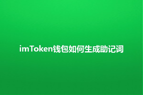 imToken钱包如何生成助记词🗝️💰