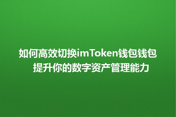 如何高效切换imToken钱包钱包 ⚡️🔄 提升你的数字资产管理能力